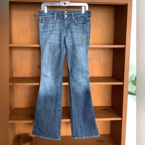 7 For All Mankind Dojo Flare Jeans Y2K Low Rise Bootcut Denim Size 27